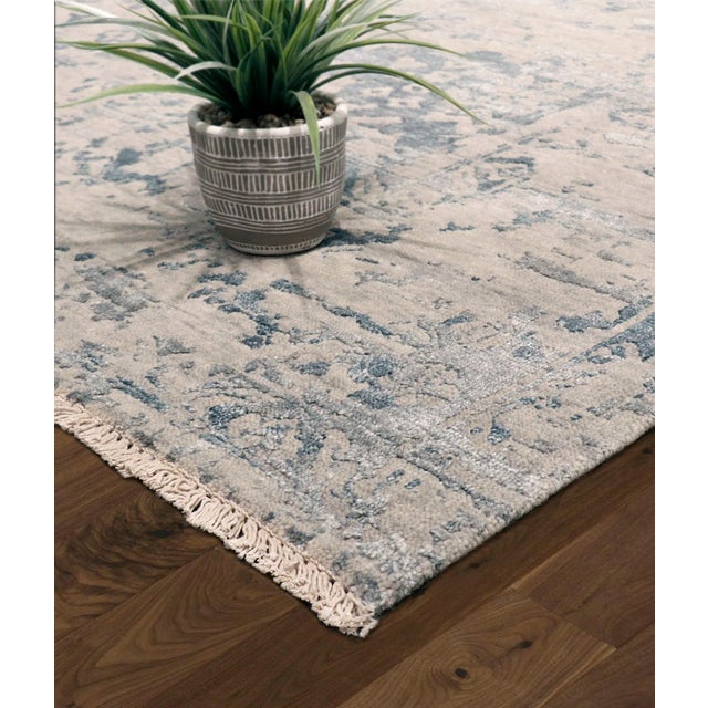 Modern Pasargad Home Transitiona Silver Area Rug- 7'11" X 9'10" For Sale - Image 3 of 6