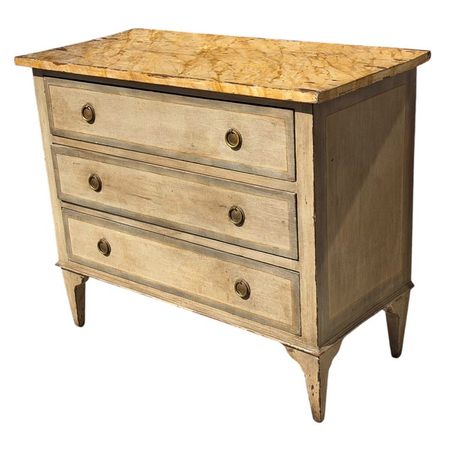 19th Century Antique Gustavian Style Swedish Empire Commode Chest of Drawers For Sale - Image 5 of 5