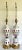 White Antique Bohemian Czech Glass Floral and Brass Lamps - a Pair For Sale - Image 8 of 13