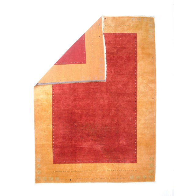 Vintage Persian Gabbeh Rug 8’7” X 11’9” For Sale - Image 4 of 8