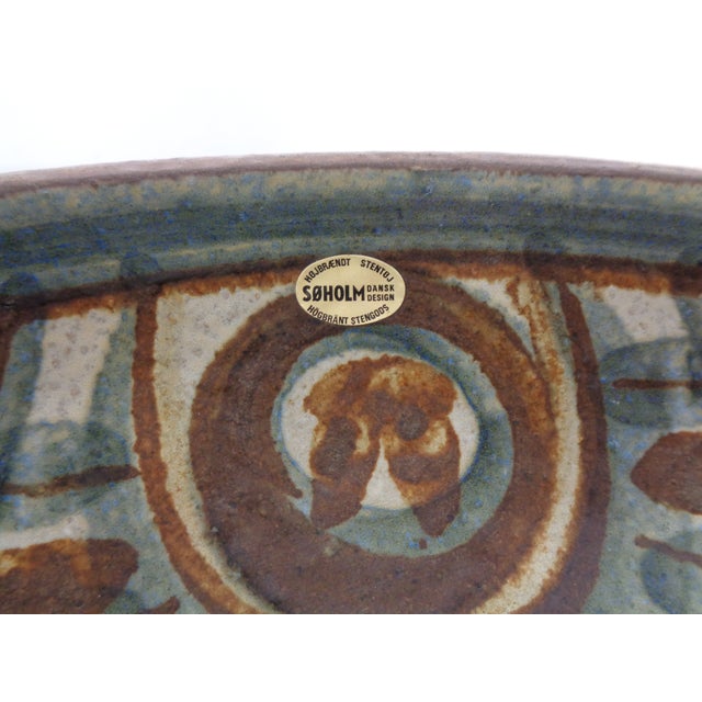 Large Studio Ceramic Stoneware 3216/2 Bowl by Naomi Backhausen for Soholm, Bornholm, Denmark, 1960s For Sale - Image 13 of 18
