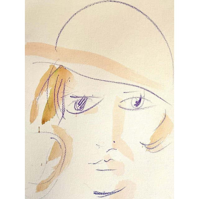 Mario Salmaso ( Venezia 1941-1995 ) Modern Girls, 1980, Mixed technique on paper (gouache, watercolour and pastel) Sold...