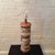 Large, Mid-Century Modern, art pottery, table lamp by Gordon Martz for Marshall Studios features stacked, ceramic segments...