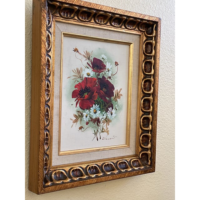 Mid-20th Century Original Oil on Canvas Painting Signed by Artist Warren Edwards - Framed For Sale - Image 9 of 12