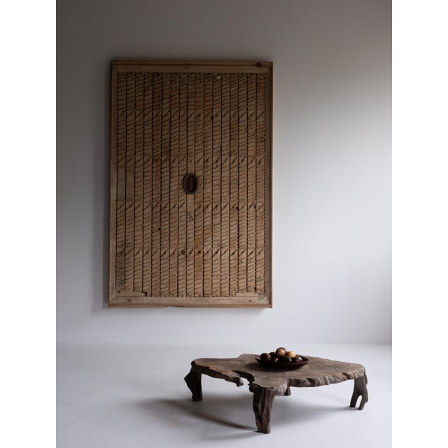 Japanese Antique Huge Door " Wall Decoration " 1860s-1900s / Wabi Sabi" For Sale - Image 4 of 11