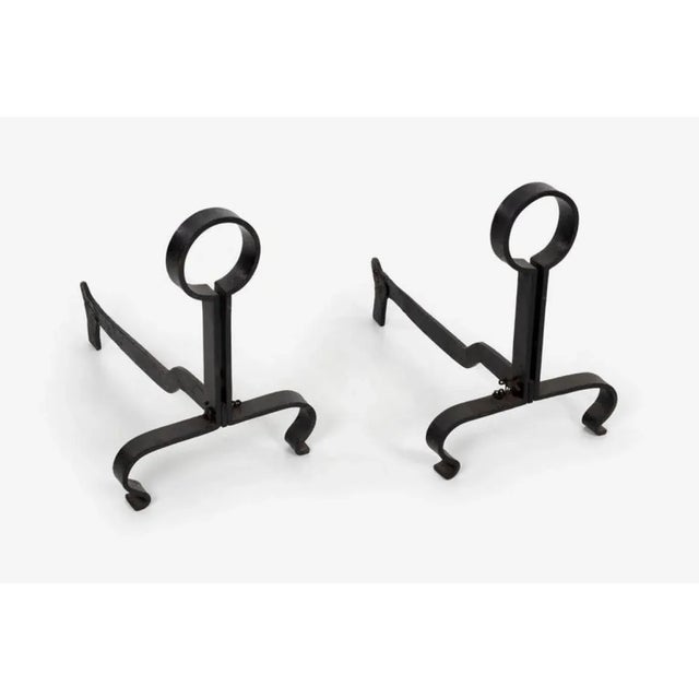 French Wrought Iron Andirons A Pair Chairish