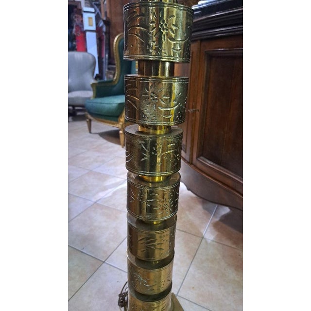 Modern Table Lamp in Brass For Sale - Image 3 of 7