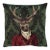 Sir Spencer Stag Tapestry Cushion With Feather Filler - 46x46cm (18"x18") For Sale