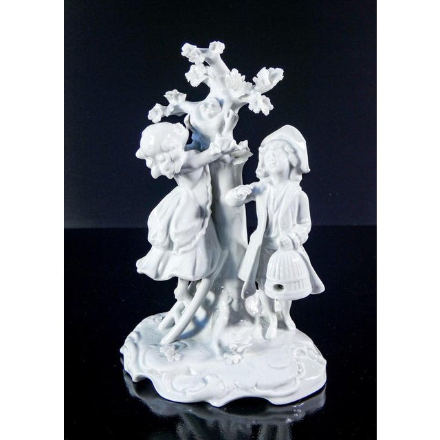 Porcelain Country Scene Sculpture from Capodimonte For Sale - Image 16 of 16