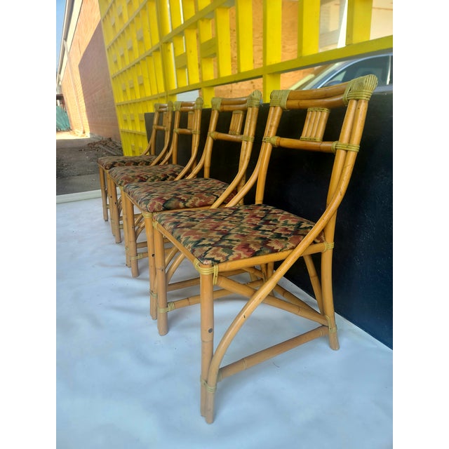 La Jolla Ratan Co Set of 4 Chairs For Sale - Image 11 of 11