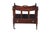 Mid Century English-style magazine canterbury is beautifully crafted from solid mahogany with a rich, deep reddish-brown...