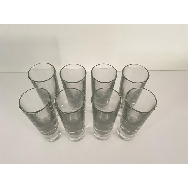 Heavy Bottomed Mid Century Modern Clear Glassware Set of 8 Chairish