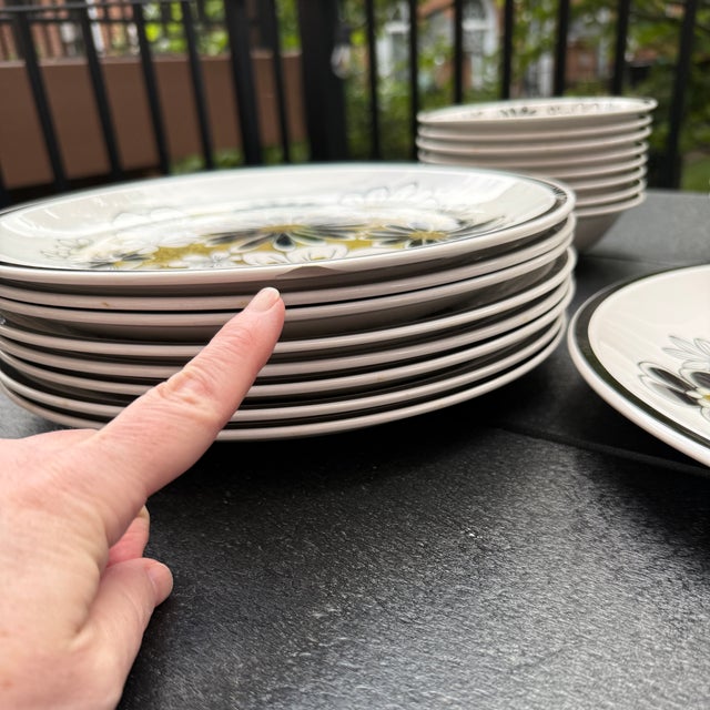 Ceramic Vintage Mikasa Leilani Dinnerware - Set of 25 For Sale - Image 7 of 11