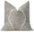 Pair of beautiful custom-made musgrove chenille pillows in charcoal. Meticulously handcrafted with serged interior seams,...