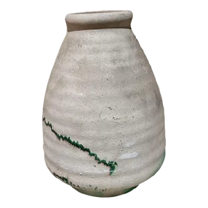 Nemadji Ceramic Indian Art Pottery Green Vase Moose Lake, Minnesota