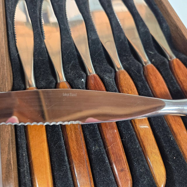 Mid-Century Knife Set- Set of Nine For Sale - Image 10 of 12