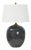Regina Andrew Harbor Ceramic Table Lamp in Black For Sale