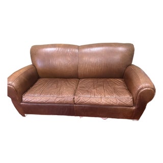 Mitchell Gold Manhattan 1930s Style Club 2 Seater Pullout Sleeper Sofa For Sale