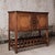 19th-century French dish cabinet featuring an open bottom rack traditionally used for drying dishes. With its timeworn...