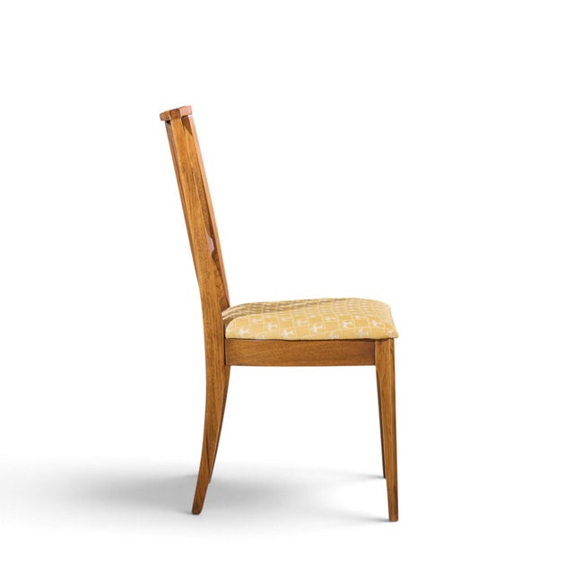 Wood Broyhill Brasilia Mid Century Walnut Dining Chairs - Set of 6 For Sale - Image 7 of 18