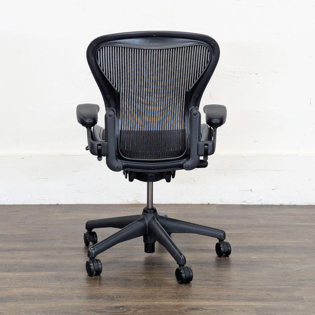 2010s Herman Miller Aeron Ergonomic Office Chair – Carbon Mesh, Adjustable Arms For Sale - Image 5 of 10