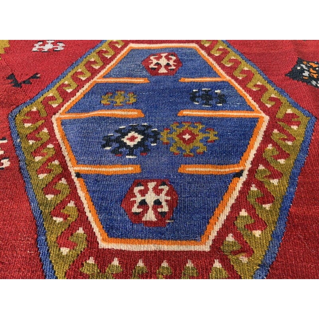 Turkish Sarkisla Kilim Rug, 1940s For Sale - Image 11 of 14