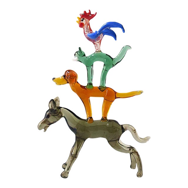 Folk Art Animal Sculpture - Horse, Dog, Cat & Rooster For Sale