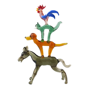Folk Art Animal Sculpture - Horse, Dog, Cat & Rooster