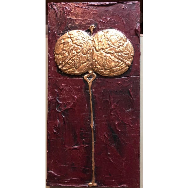 1990s Gloria Heilman, Heilman-C, Mixed Media Contemporary 'Self Portrait from my Heart' Sculptured Painting, 1996 For Sale - Image 5 of 5