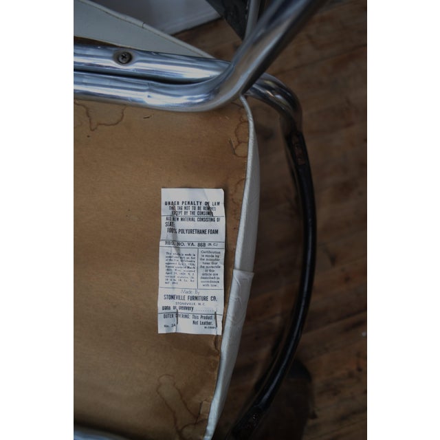 Metal 1970s Vintage Stoneville Furniture Nc Lucite Brutalist Dining Chairs- a Pair For Sale - Image 7 of 7