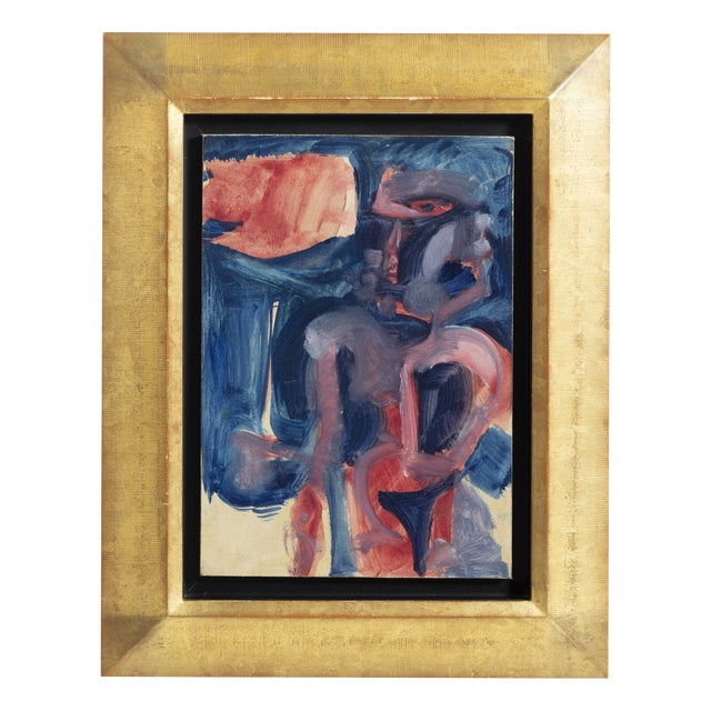 Júlio Resende, Abstract Composition, Oil on Platex For Sale