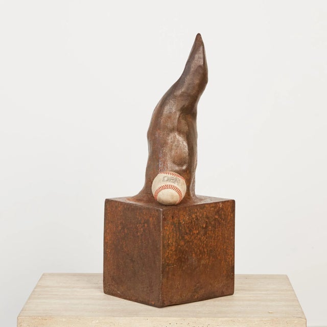 Mid-Century Modern Patinated Metal Tendril Sculpture For Sale - Image 3 of 10