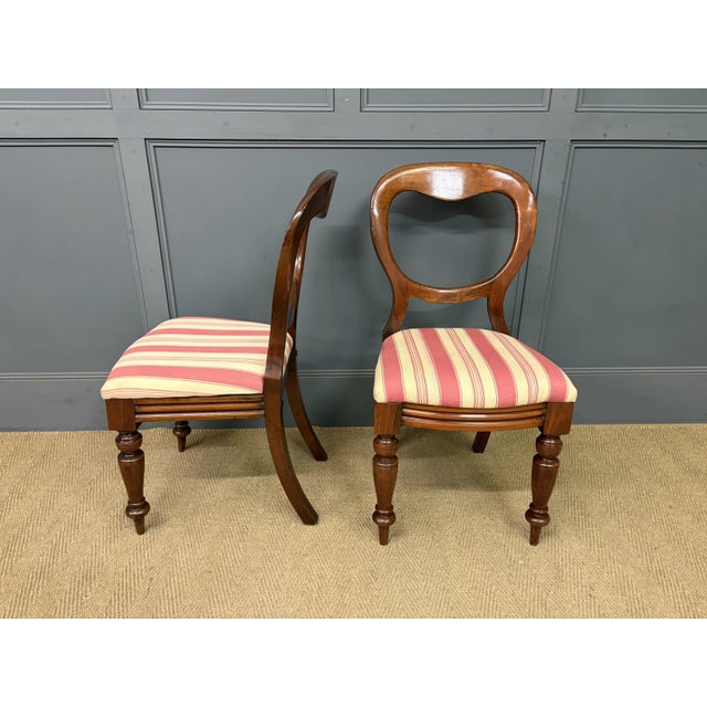 Brown Victorian Mahogany Dining Chairs, 1880, Set of 10 For Sale - Image 8 of 12