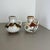 Pottery Fat Lava Vases Floral attributed to Scheurich, Germany, 1970s, Set of 2 For Sale - Image 3 of 18