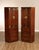 High Quality American Made Pair Of Bernhardt Wood Wardrobe Cabinets Featuring Paneled Doors With Burl Veneer Panels And...