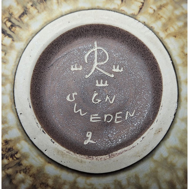 Brown Mid 20th Century Gunnar Nylund Bowl for Rorstrand For Sale - Image 8 of 11