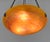 1920s Daum & Majorelle French Art Deco Pendant Light 1920s - Orange Glass & Wrought Iron For Sale - Image 5 of 11
