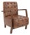 Davenport Tufted Leather Chair For Sale