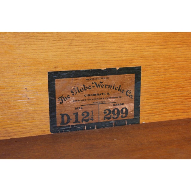 Globe Wernicke Oak Five-Stack Barrister Bookcase For Sale - Image 4 of 12