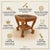 Handmade Wooden Side Table With Glass Top, Carved Wood End Table, Luxury Bedside Table, Vintage Accent Table, Solid Wood Nightstand Decor For Sale - Image 6 of 13