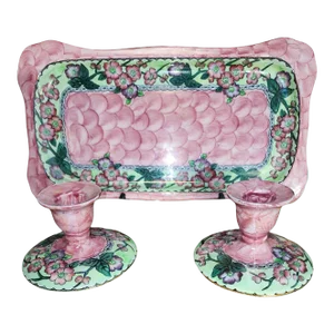 1950s Maling Ware Dressing Table Set - 3 Piece Set