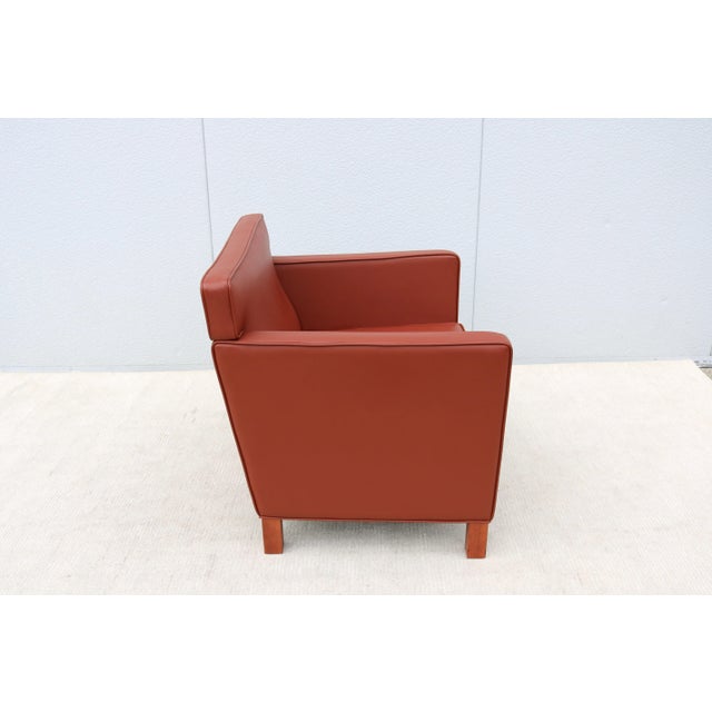 Mid-Century Modern Ludwig Mies Van Der Rohe for Knoll Krefeld Brown Lounge Chair For Sale In New York - Image 6 of 12