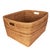 Artifacts Saboga Home Family Basket with Cutout Handle in Honey Brown For Sale In Houston - Image 6 of 13