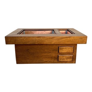 1960s Mid Century Wooden Brazier/Hibachi/Planter For Sale