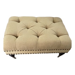 Anton Tall Ottoman (EthanAllen) For Sale