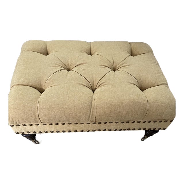 Anton Tall Ottoman (EthanAllen) For Sale