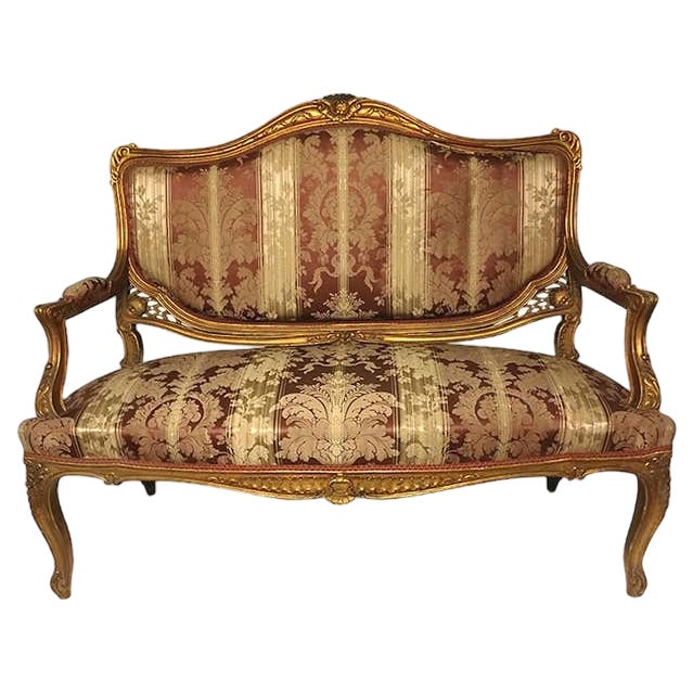 19th Century Louis XV Sofa For Sale