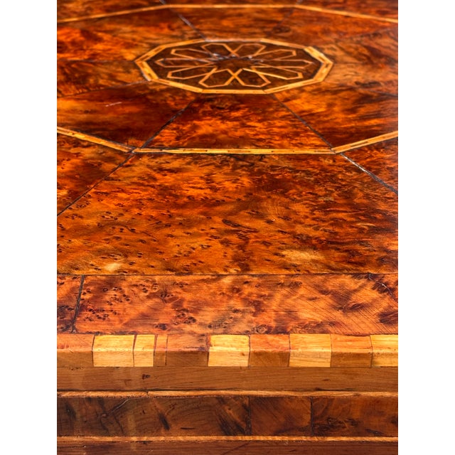 19th Century Octagonal Burr Yew Wood Coffee Table, 1880s For Sale - Image 4 of 11