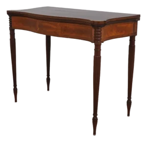 Antique 19th Century Sheraton Mahogany Games Table