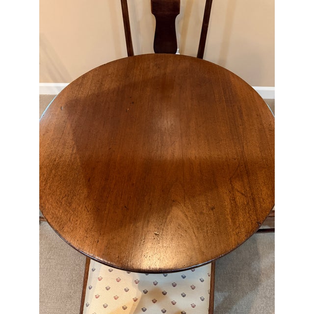 Antique Game Table With 4 Chairs For Sale - Image 12 of 13